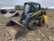 2018 NEW HOLLAND L218 RUBBER TIRE SKIDSTEER, DIESEL, CAB, HEAT/AC, HAND & FOOT CONTROLS, 2-SPEED, PO