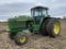 1983 JOHN DEERE 4560 TRACTOR, DIESEL, 2WD, 3PT, PTO, POWERSHIFT TRANS, 3 SCV'S, 18.4R42 REAR DUALS, 