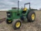 1997 JOHN DEERE 6200 TRACTOR, OPEN STATION, DIESEL, 2WD, SYNC-SHUTTLE PLUS TRANSMISSION, 3PT, PTO, 2