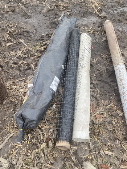 ASSORTED CURTAIN & PLASTIC FENCING