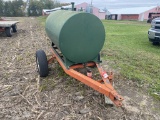 PORTABLE FUEL TANK, SINGLE AXLE, APPROX. 200-GALLON