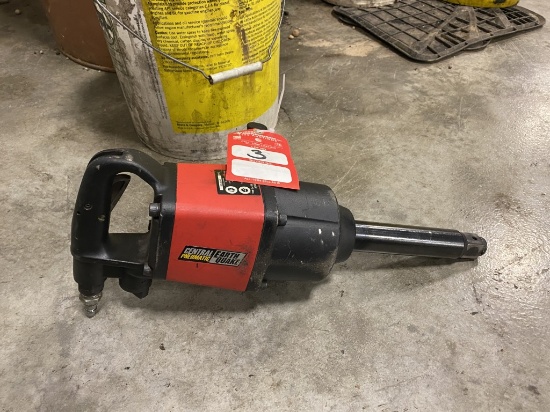 CENTRAL PNEUMATIC EARTHQUAKE IMPACT WRENCH, 1'' DRIVE, 8'' ANVIL, 3 SPEED FORWARD & REVERSE