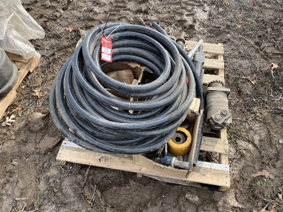 HYDRAULIC CYLINDERS, HOSE, GEAR BOX & MORE