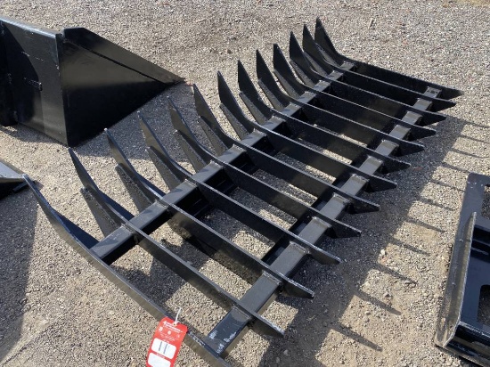 ROOT RAKE, 70'', SKID STEER MOUNT