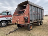 GEHL 970 FORAGE WAGON, KNOWLES TANDEM RUNNING GEAR, FRONT LOAD