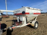 PARKER 150 SEED TENDER, WEIGHT-TRONIX MODEL 715 SCALES, TARP, BRIGGS & STRATTON 18-HP V-TWIN MOTOR, 
