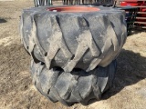 FIRESTONE 151 TIRES, 30.5X32, MOUNTED ON GLEANER RIMS OFF M5