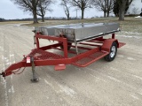 MILK TRAILER, CUSTOM BUILT STAINLESS STEEL CALF BOTTLE TRAILER, HOLDS 300+ BOTTLES