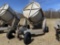 CUSTOM MADE MINT DISTILLERY TUB TRAILER, TUB MEASURES 83'' DIAMETER X 8' TALL, HYDRAULIC DUMP, TRAIL