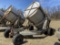 CUSTOM MADE MINT DISTILLERY TUB TRAILER, TUB MEASURES 83'' DIAMETER X 8' TALL, HYDRAULIC DUMP, TRAIL