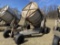 CUSTOM MADE MINT DISTILLERY TUB TRAILER, TUB MEASURES 83'' DIAMETER X 8' TALL, HYDRAULIC DUMP, TRAIL