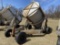 CUSTOM MADE MINT DISTILLERY TUB TRAILER, TUB MEASURES 83'' DIAMETER X 8' TALL, HYDRAULIC DUMP, TRAIL