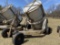 CUSTOM MADE MINT DISTILLERY TUB TRAILER, TUB MEASURES 83'' DIAMETER X 8' TALL, HYDRAULIC DUMP, TRAIL