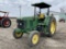 JOHN DEERE 6405 TRACTOR, DIESEL, 3PT, PTO, 2-REMOTES, CANOPY, 14.9R46 TIRES, 2517 HOURS SHOWING, S/N