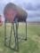 APPROX. 300-GALLON FUEL TANK ON STAND, WITH HOSE & NOZZLE