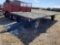 FLATBED WAGON ON KILLBROS 1072 10-TON RUNNING GEAR, 20' X 8', 12.5L-16SL TIRES
