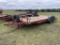 1979 FLATBED TRAILER, 20' X 86'', TANDEM AXLE, RAMPS, TAKES 2-5/16'' BALL, VIN: B9D78209, TITLED ITE