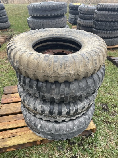 9.00-20 TIRES ON 6-BOLT RIMS [3], 9.00-20 TIRE - NO RIM [1]