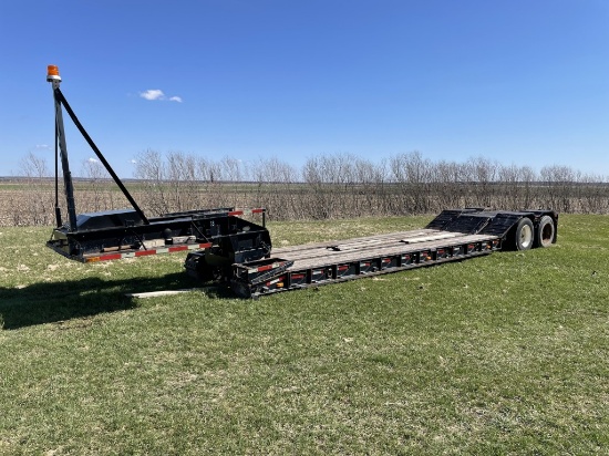 1988 BORCO DC-35 DETACHABLE LOWBOY TRAILER, DUAL AXLE, VIN: 1B9LS4426JP137163, #8000, TITLED ITEM