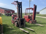 CLARK HARD TIRE FORKLIFT, PROPANE, ROTATING HEAD, RUNNING CONDITION UNKNOWN
