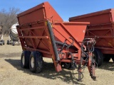 INDUSTRIAL 1100 DUMP CART, TANDEM AXLE, S/N: 472