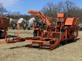 AIR FLOW ONION HARVESTER, CHRYSLER 6-CYLINDER GAS ENGINE, 2-ROW, TOWABLE