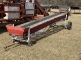 PORTABLE INCLINE CONVEYOR, ELECTRIC MOTORS, 15' X 10''