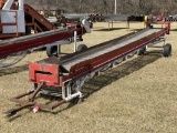 PORTABLE CONVEYOR, 2-HP ELECTRIC MOTOR, SINGLE PHASE, 25' X 28''