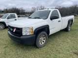 2008 CHEVY SILVERADO C1500 PICKUP TRUCK, 2WD, 4.8L VORTEC V8 GAS ENGINE, AUTO TRANS, AM/FM, HEAT/AC,
