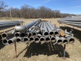 IRRIGATION PIPE, 6'' x APPROX. 30', (1) 22' PICK-UP PIPE WITH 12'' DIAMETER X 80'' WIDE SCREEN & 2 E