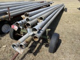IRRIGATION PIPE, 5'' & 6'' x MOST APPROX. 30', STAND NOT INCLUDED  [APPROX. 18]