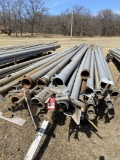IRRIGATION PIPE, 2'', 3'', 4'', 5'', 6'' x VARIOUS LENGTHS, STAND NOT INCLUDED,  APPROX. [50] PIECES