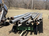 IRRIGATION PIPE, 3'' & 6'' x MOST APPROX. 30', SOME SHORT PIECES, STAND NOT INCLUDED, APPROX. [37] P