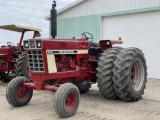 INTERNATIONAL 966 TRACTOR, DIESEL, 3PT, PTO, 2-REMOTES, 20.8-38 REAR DUALS, 1005 HOURS SHOWING, S/N: