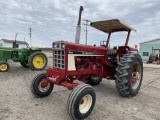 INTERNATIONAL 686 TRACTOR, DIESEL, CANOPY, 3PT, PTO, 2-REMOTES, 18.4-38 REAR TIRES, 4516 HOURS SHOWI