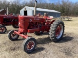 INTERNATIONAL MCCORMICK FARMALL SUPER M TRACTOR, PTO, 1-REMOTE, GAS, 14.9-38 TIRES, WIDE FRONT, S/N: