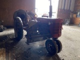 INTERNATIONAL FARMALL MCCORMICK SUPER C TRACTOR, GAS, NARROW FRONT, PTO, WITH GI FAN BLOWER, 11.2-36