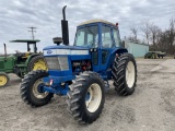FORD 7710 TRACTOR, DIESEL, CAB, 4WD, 3PT, PTO, 2-REMOTES, 16.9R38 REAR TIRES, 14.9-24 FRONT TIRES, 7