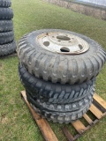 9.00-20 TIRES ON 6-BOLT RIMS [4]
