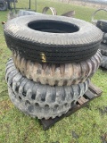 9.00-20 TIRES ON 6-BOLT RIMS [3], 8.25-20TIRE [1]