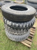 9.00-20 TIRES ON 6-BOLT RIMS [3], 8.25-20TIRE [1]