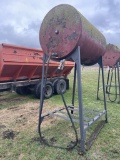 APPROX. 300-GALLON FUEL TANK ON STAND, WITH HOSE & NOZZLE