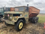 1953 STUDEBAKER M35 2-1/2 TON STAKE TRUCK, 6X6, 6-CYLINDER GAS ENGINE, 5-SPEED MANUAL TRANS, TANDEM 