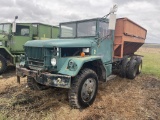 1957 REO M35 2-1/2 TON STAKE TRUCK, 6X6, 6-CYLINDER GAS ENGINE, 5-SPEED MANUAL TRANS, TANDEM DUALS, 