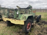 1953 REO M35 2-1/2 TON STAKE TRUCK, PARTS TRUCK, NO ENG/TRANS, VIN: 121581, TITLED ITEM