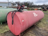 1000-GALLON FUEL TANK WITH FILL-RITE 115V PUMP, HOSE & NOZZLE
