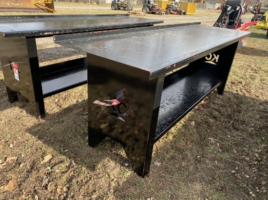 NEW STEEL WORK BENCH, 90''