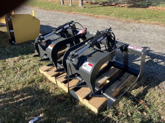 NEW STOUT 66-9 BRUSH GRAPPLE, 66'', SKID STEER MOUNT