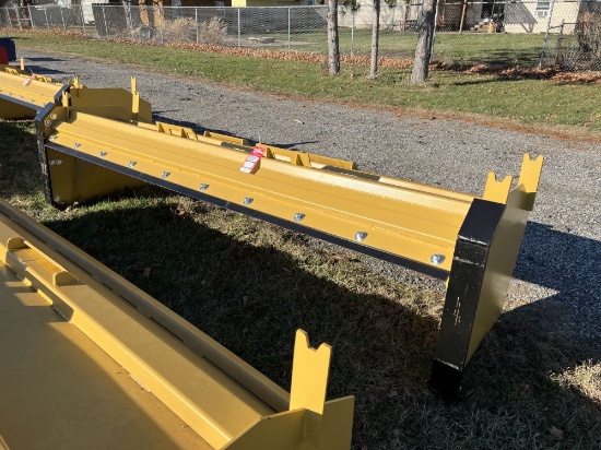 NEW SNOW PUSHER, 10', SKID STEER MOUNT