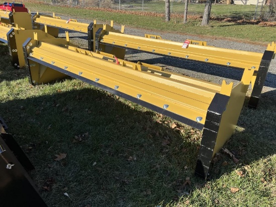 NEW SNOW PUSHER, 10', SKID STEER MOUNT